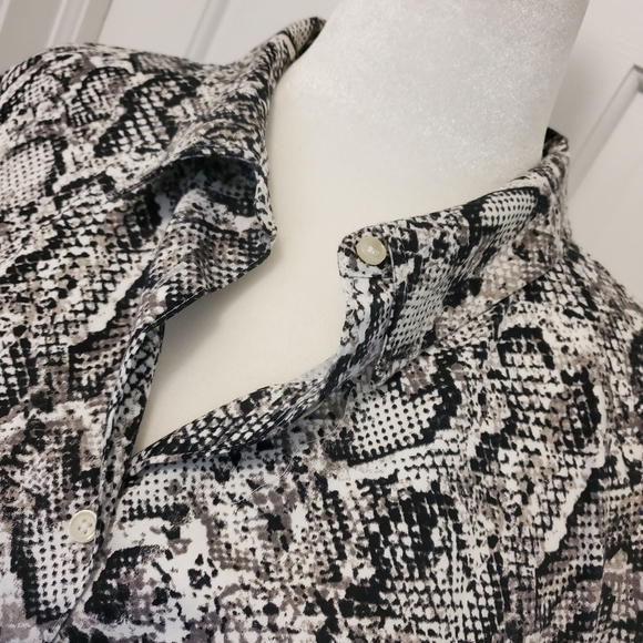 Apt. 9 Animal Print Knit Blouse Size 0X, Business Casual - Picture 5 of 10